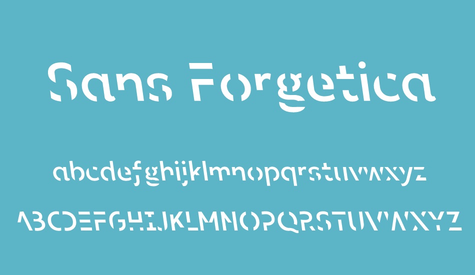 sans-forgetica font