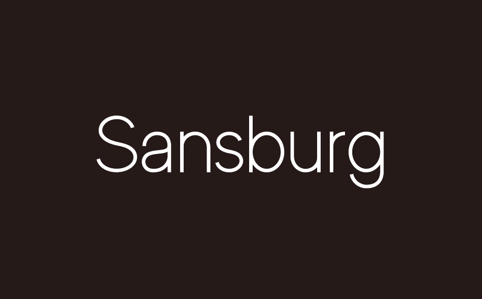 Sansburg font big