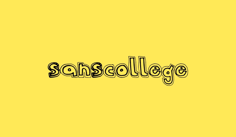 sanscollege font big