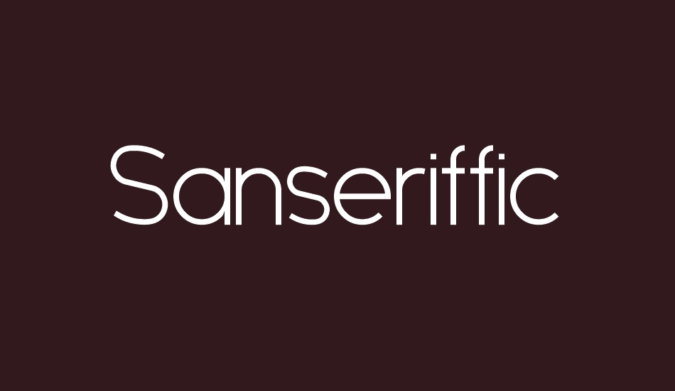 sanseriffic font big