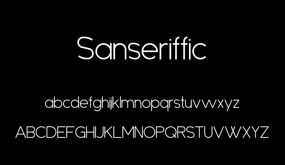 sanseriffic font