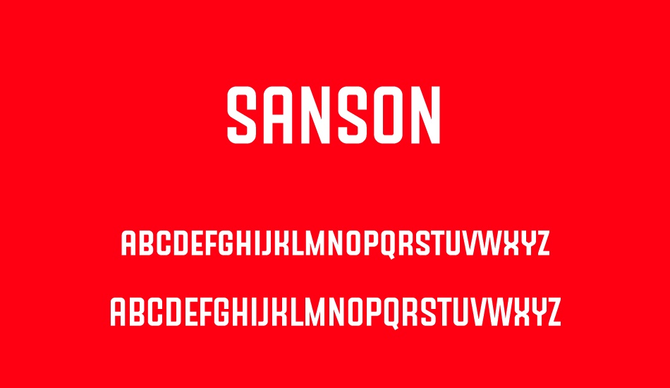 sanson font