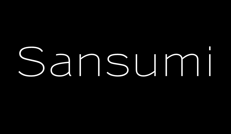 sansumi font big