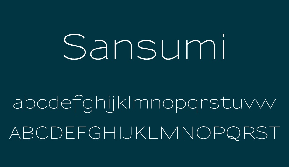 sansumi font