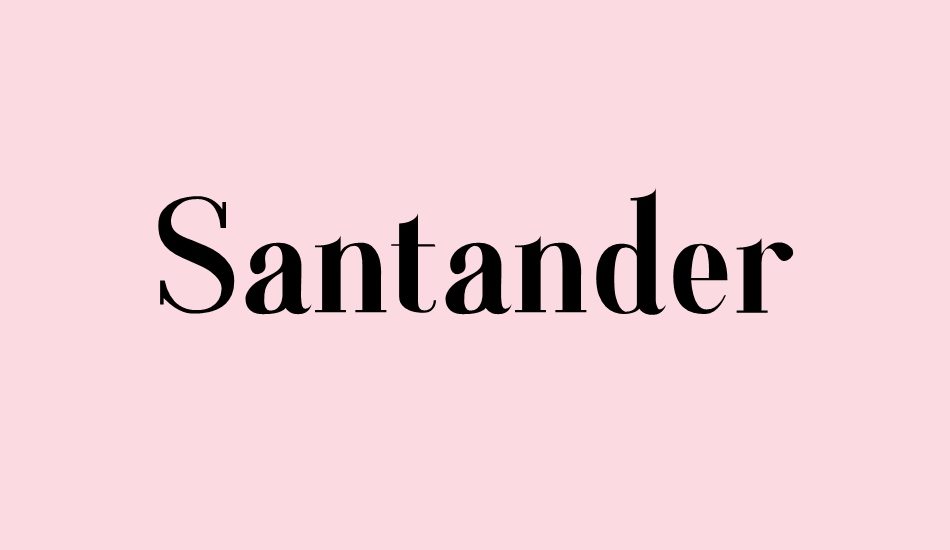 santander font big