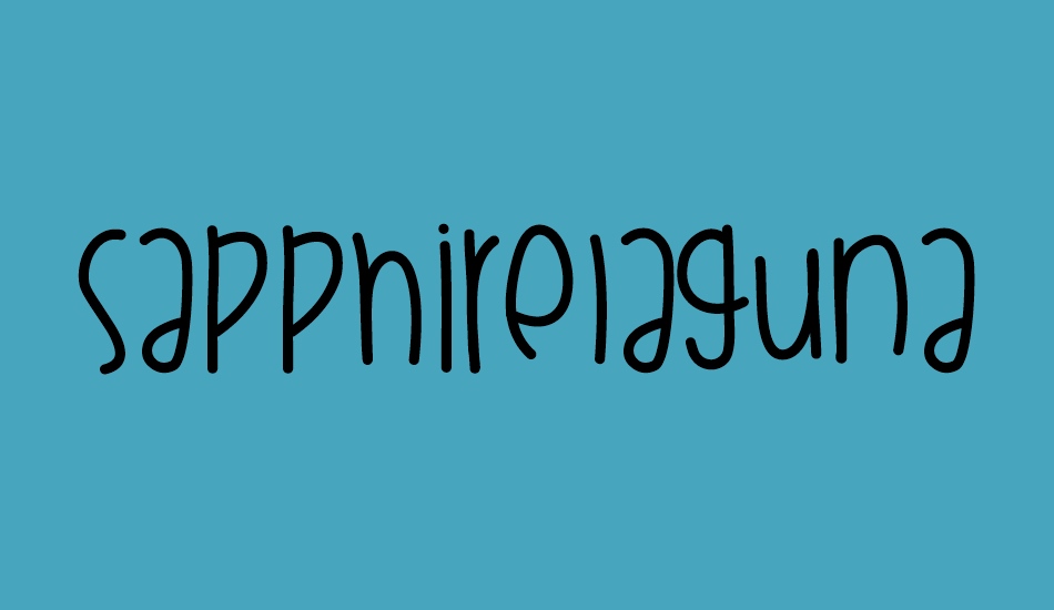 sapphirelaguna font big