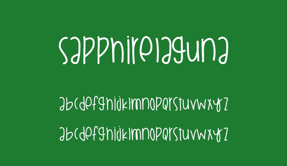 sapphirelaguna font