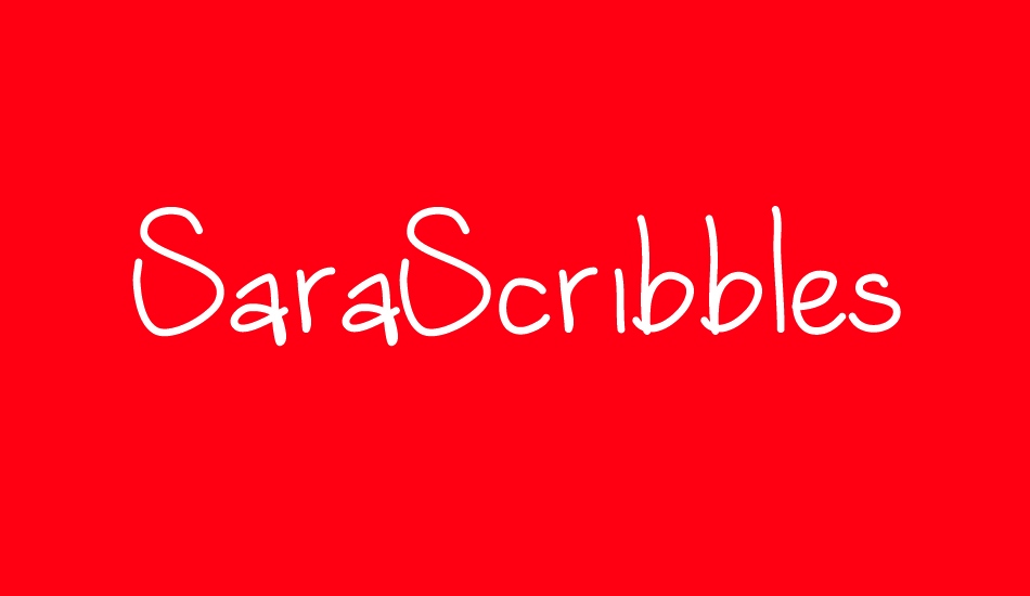 sarascribbles font big