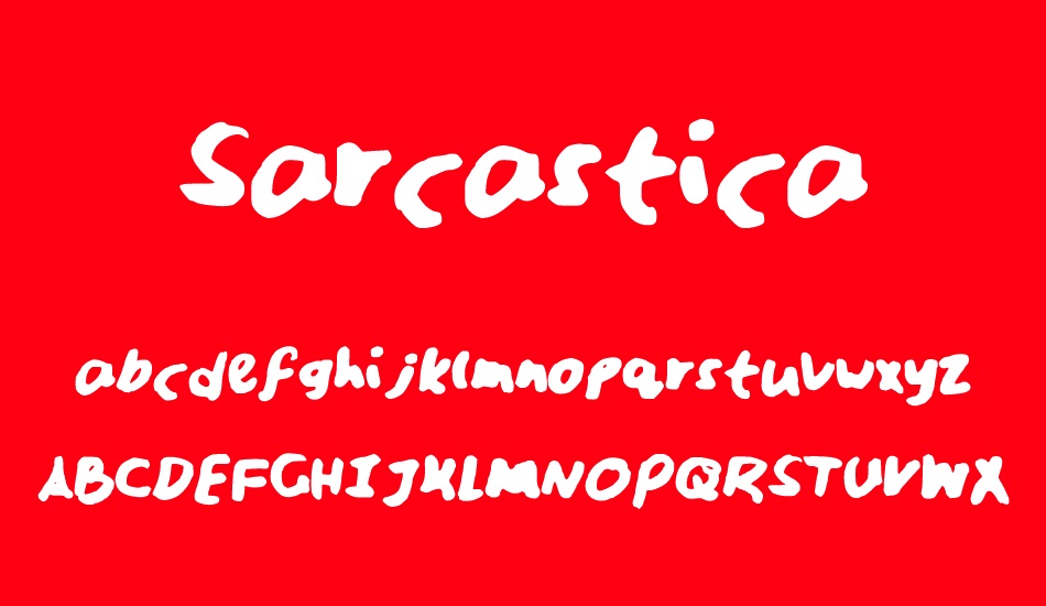 sarcastica font