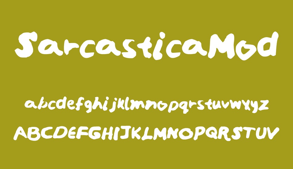 sarcasticamodern font