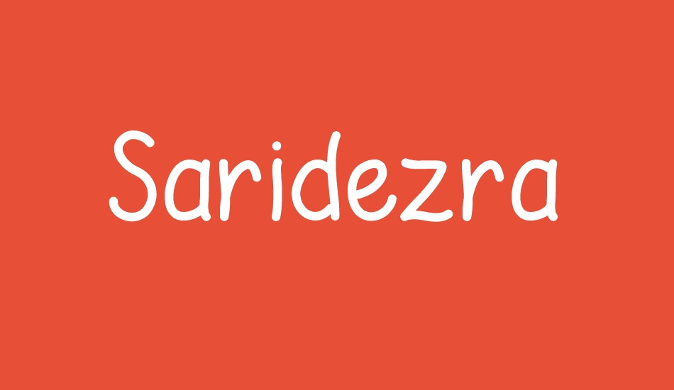 saridezra font big