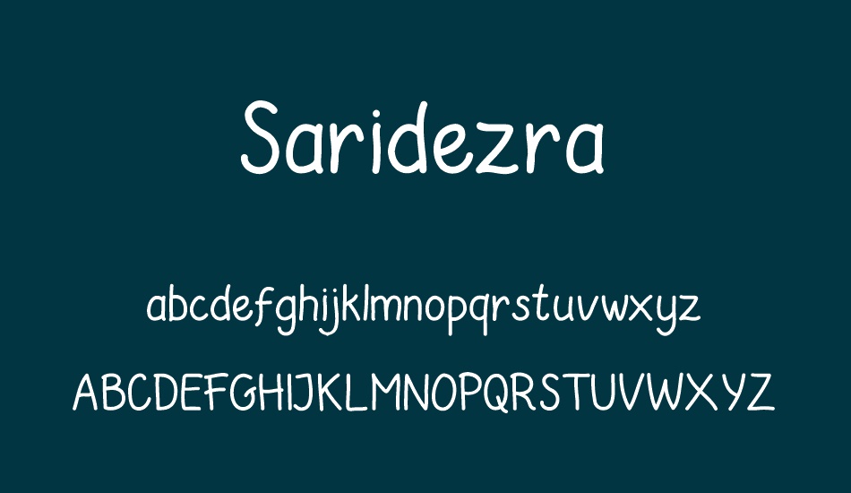 saridezra font