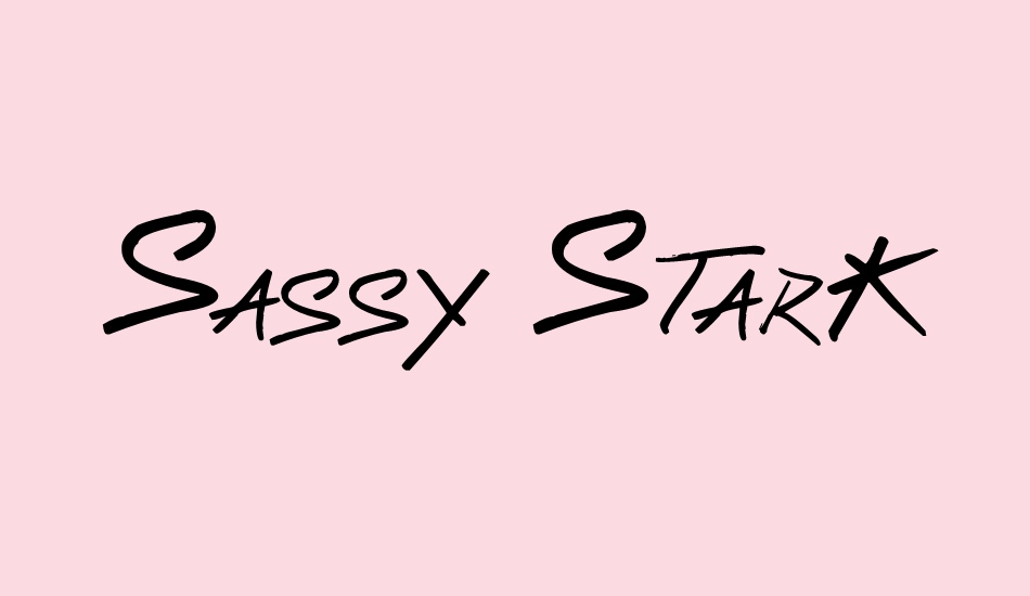 sassy-stark font big