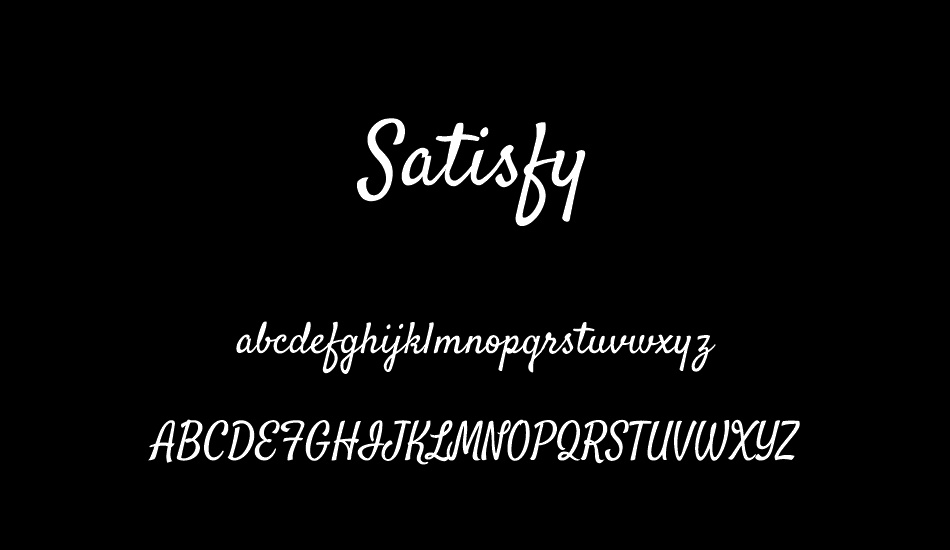 satisfy-free-font