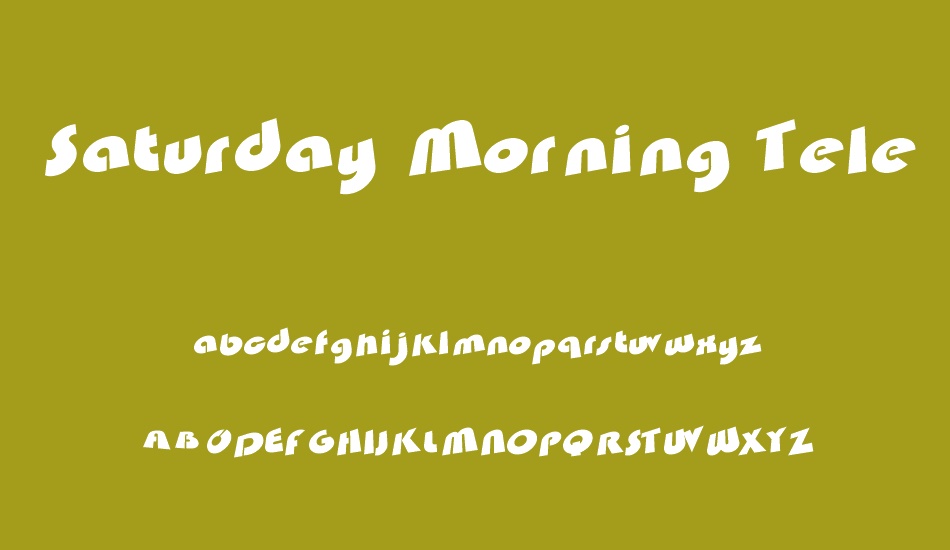 saturday-morning-television font