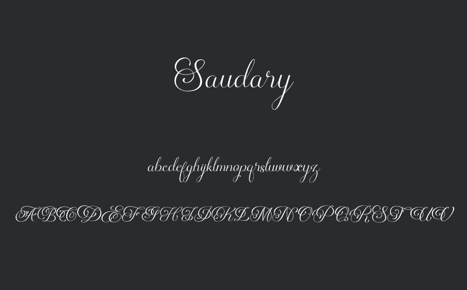 Saudary font