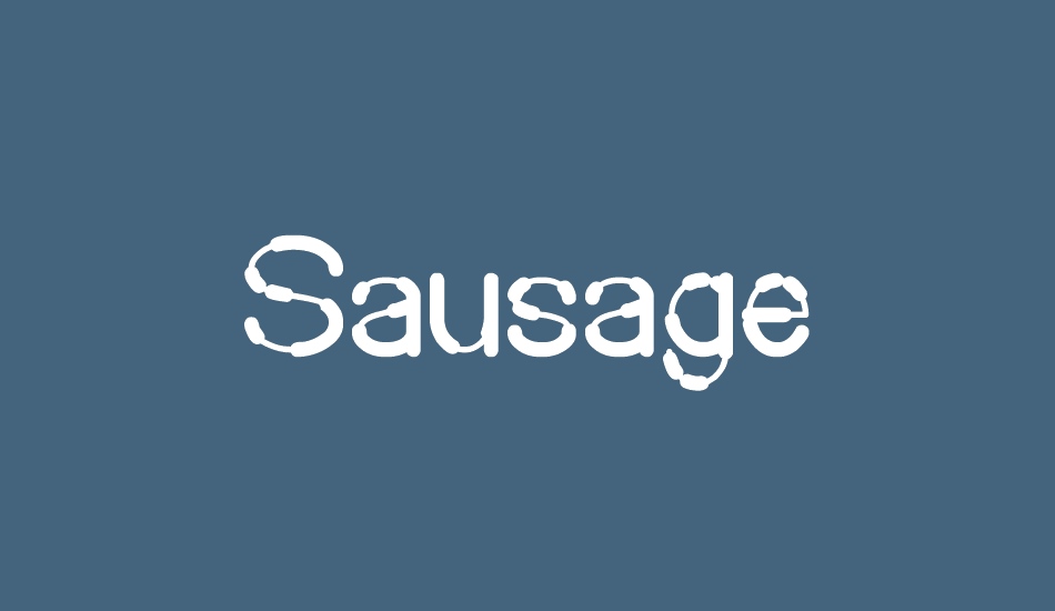 sausage font big