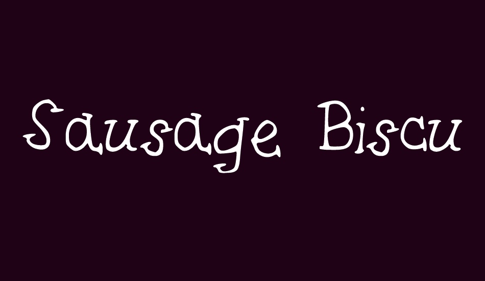 sausage-biscuit font big