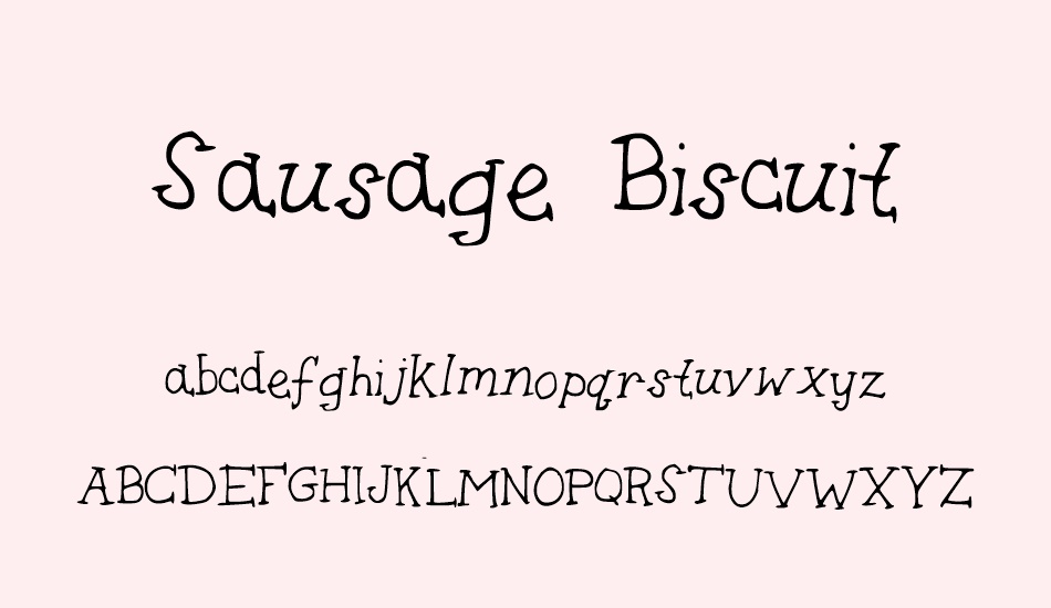 sausage-biscuit font