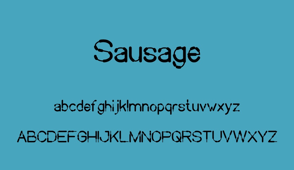 sausage font