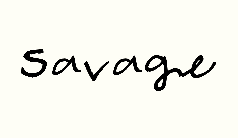 savage font big