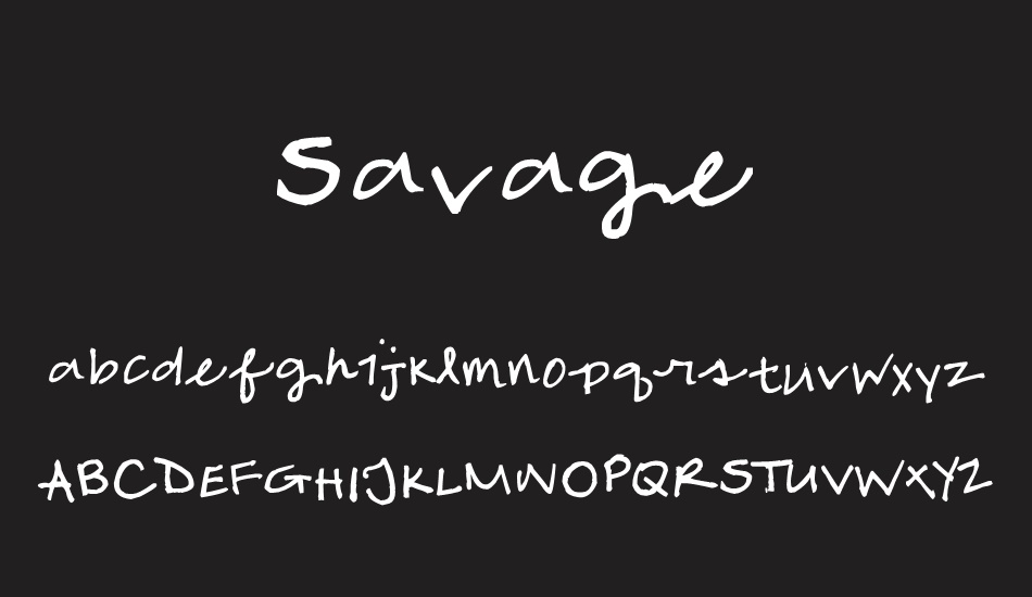 savage font