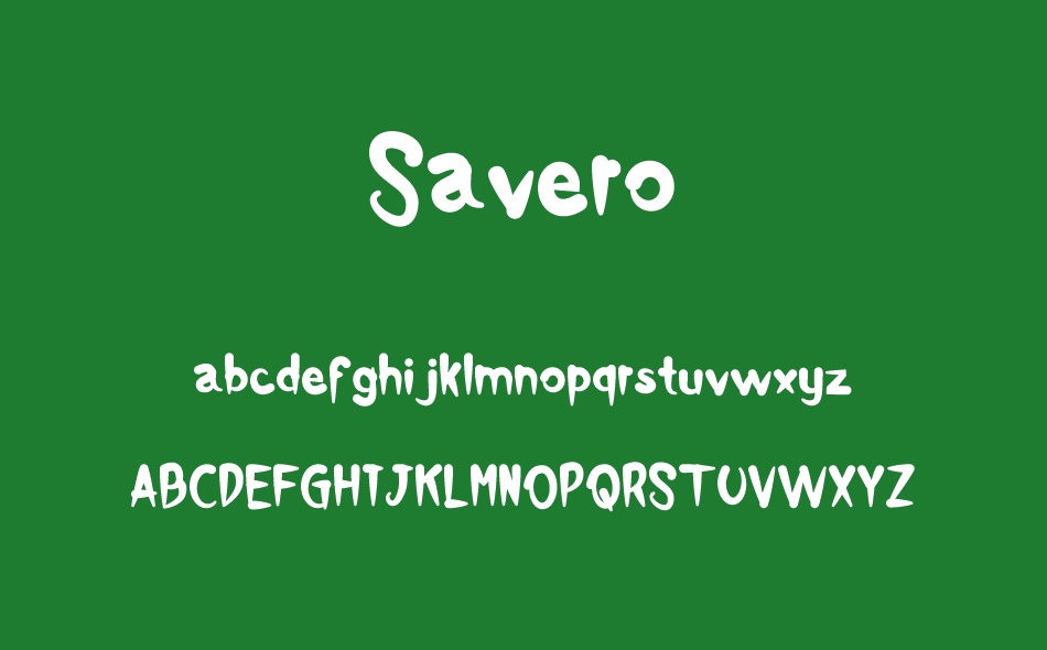 Savero font