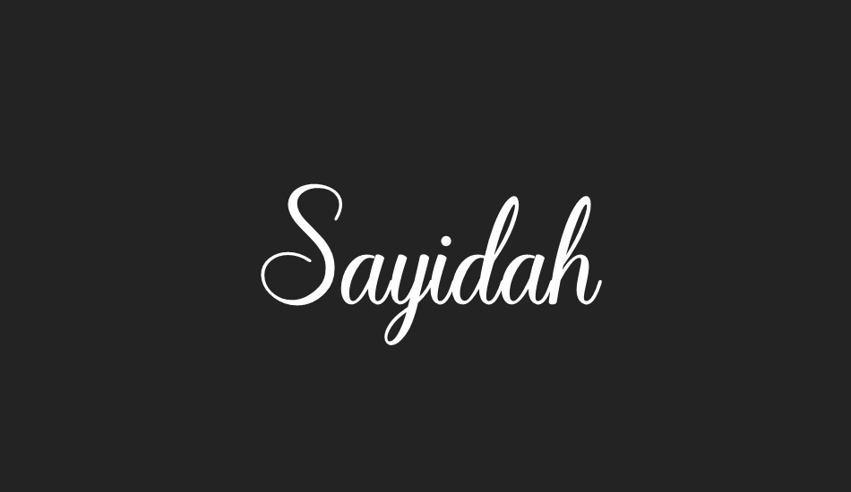 sayidah font big