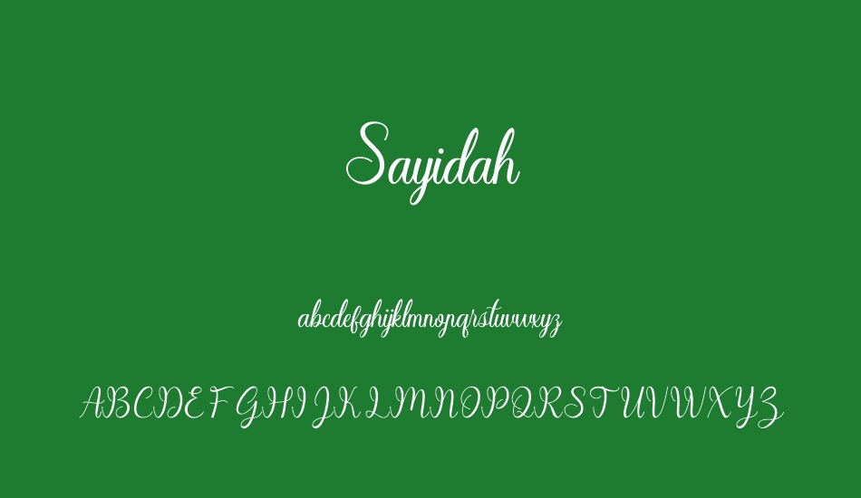 sayidah font