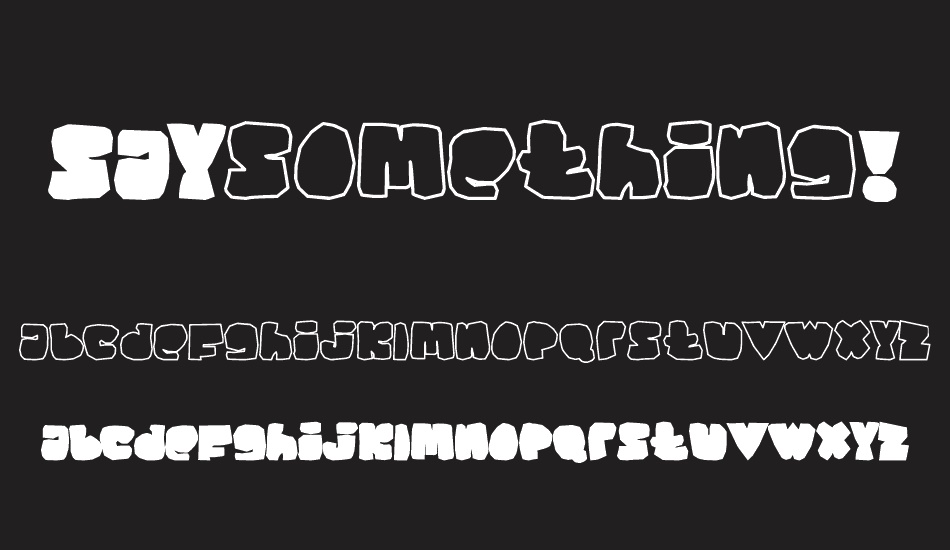 saysomething font