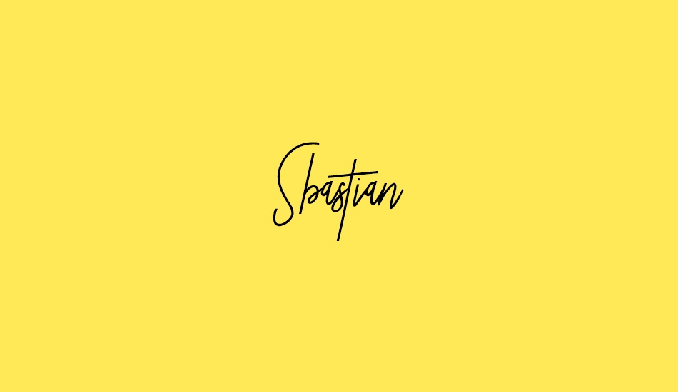 sbastian font big