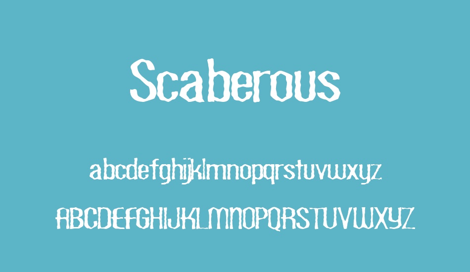 scaberous font