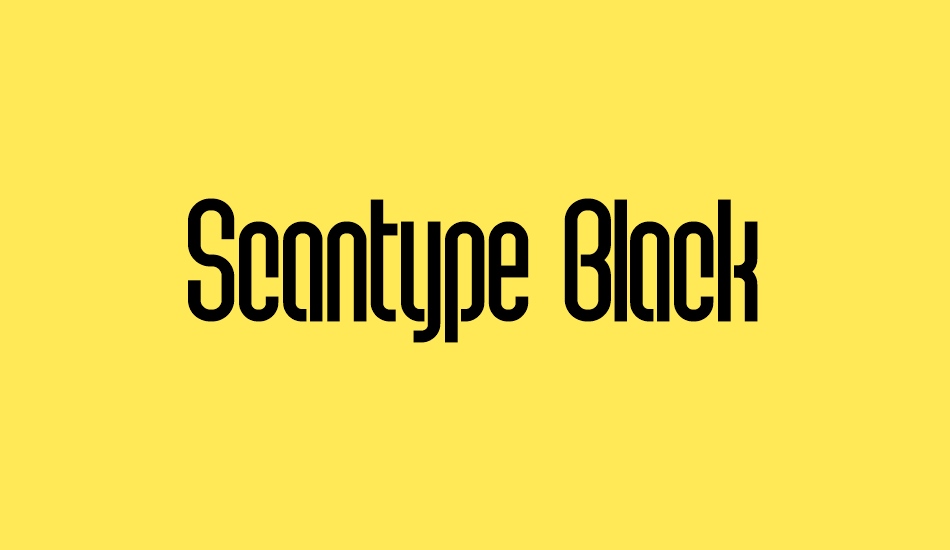 scantype-black-personal-use font big