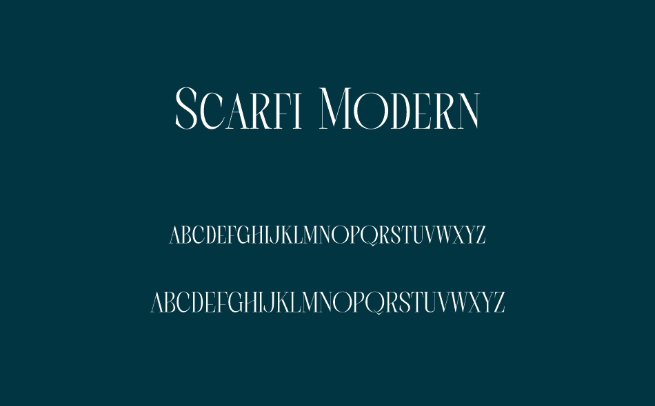Scarfi Modern font