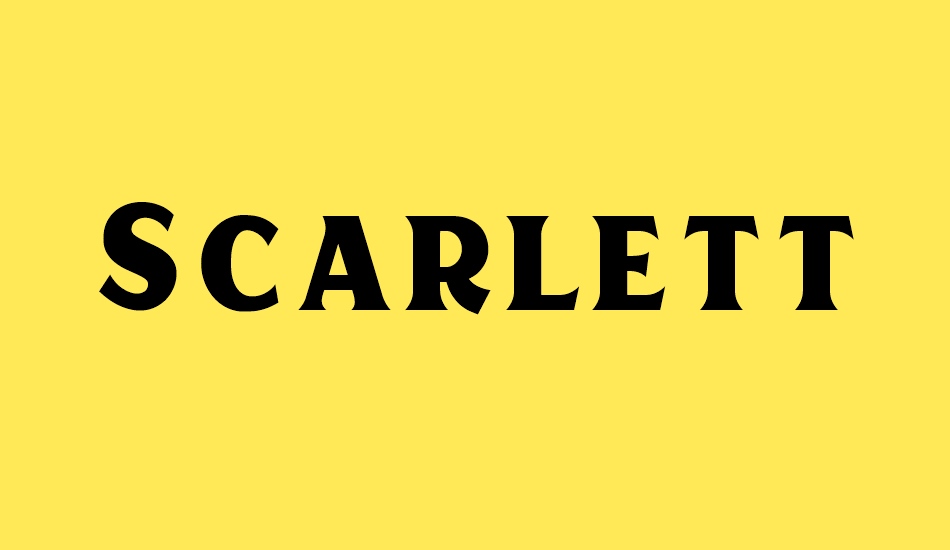 scarlett font big