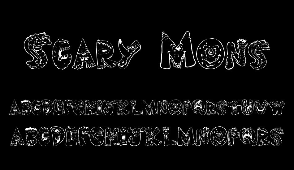 scary-monsters font