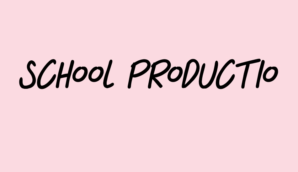 school-productıon font big