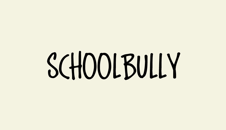 schoolbully font big