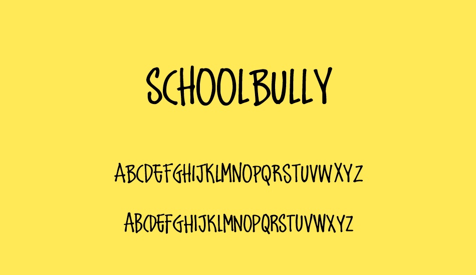 schoolbully font