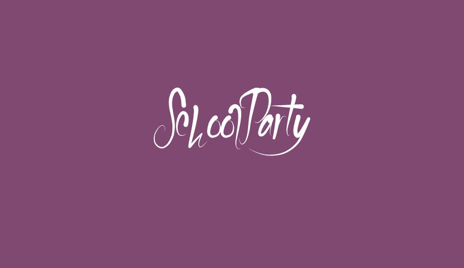 schoolparty font big