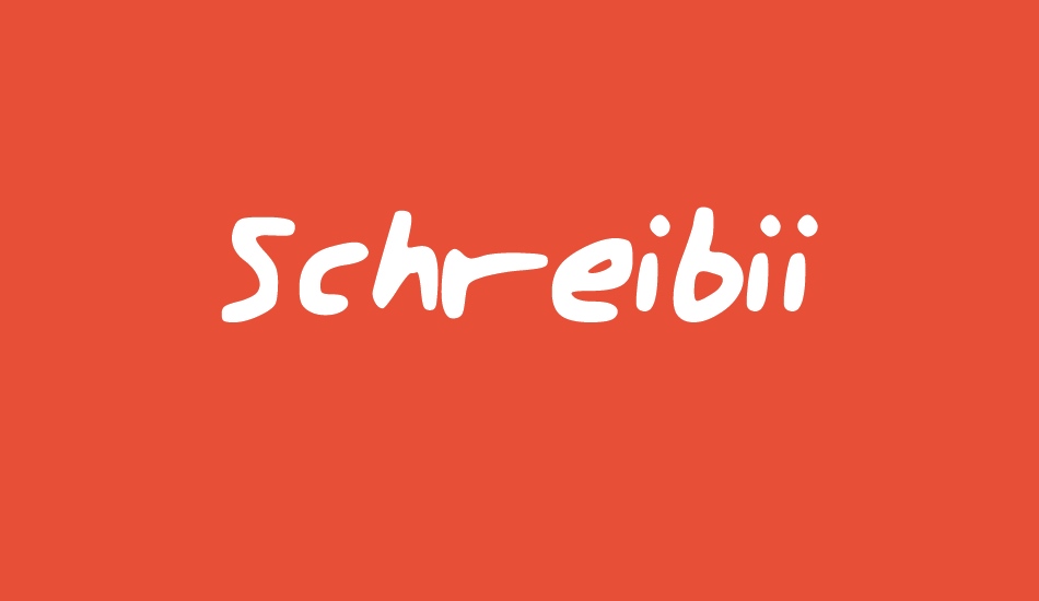 schreibii font big