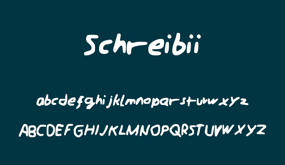 schreibii font