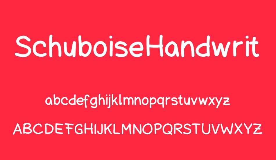 schuboisehandwrite font