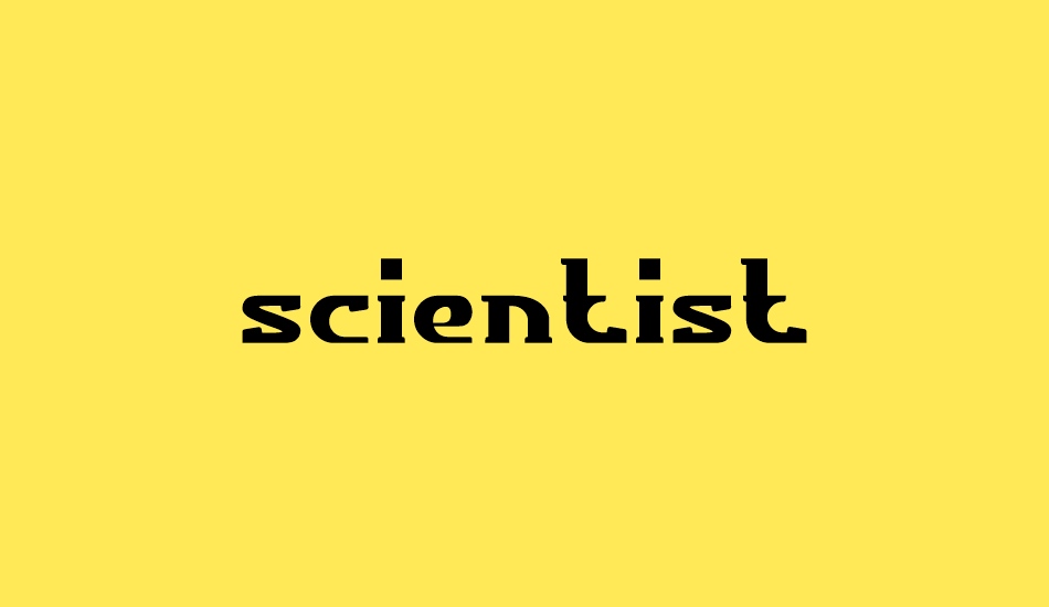 scientist font big