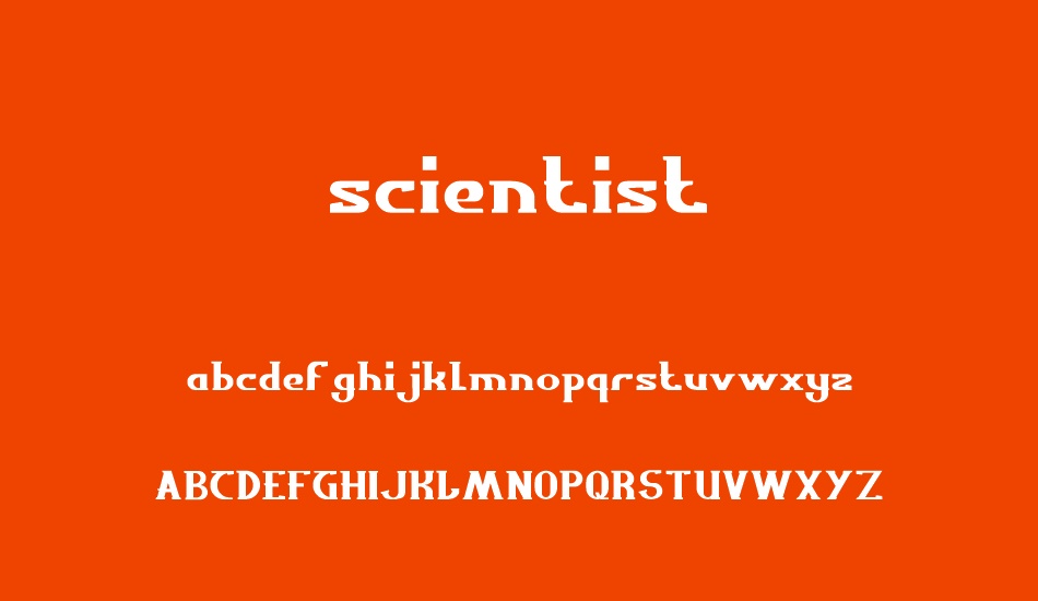 scientist font