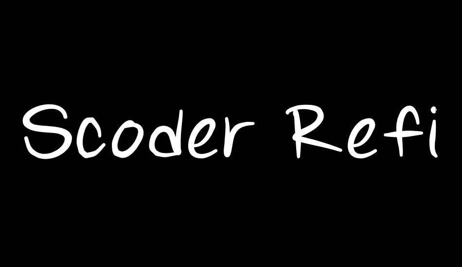 scoder-refined font big