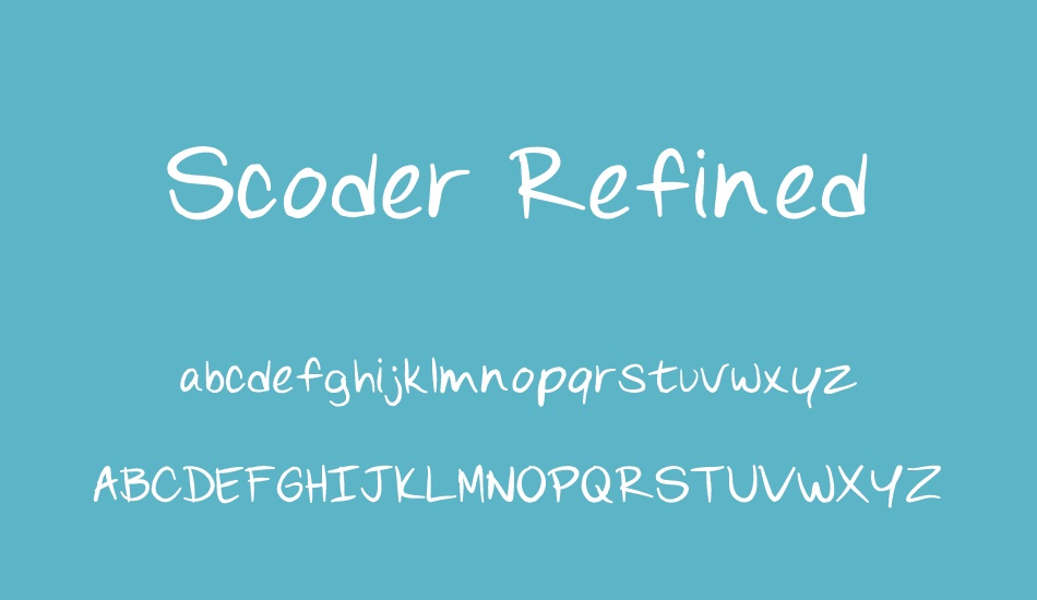 scoder-refined font