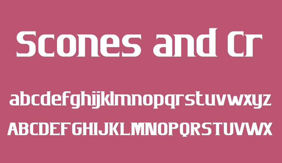 scones-and-crossbows font