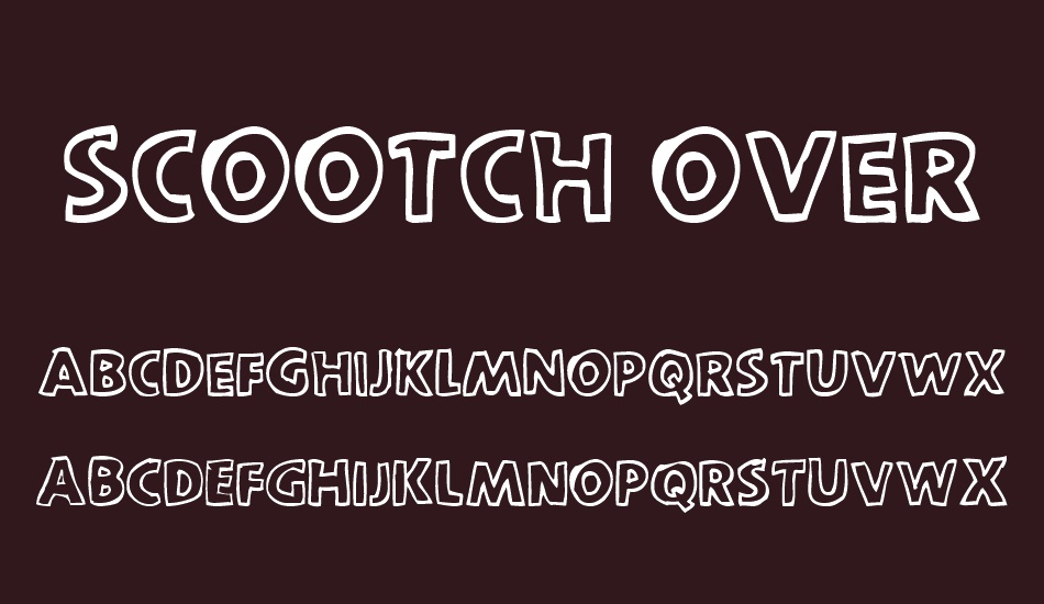 scootch-over-(sans) font