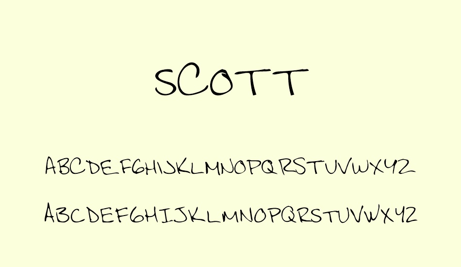 scott font